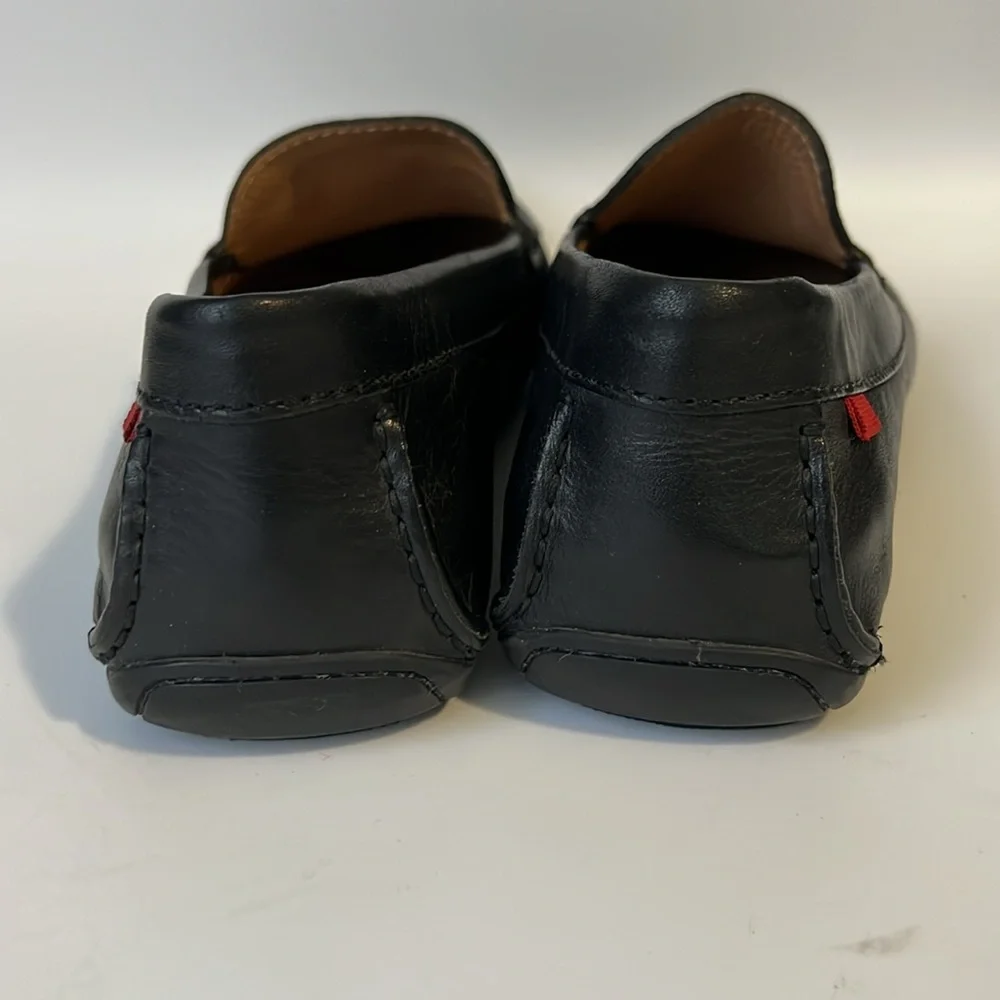 Marc Joseph Broadway Driving Loafers Black Leather Round Toe Shoes Sz 9